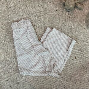 Laundry linen blend striped pants